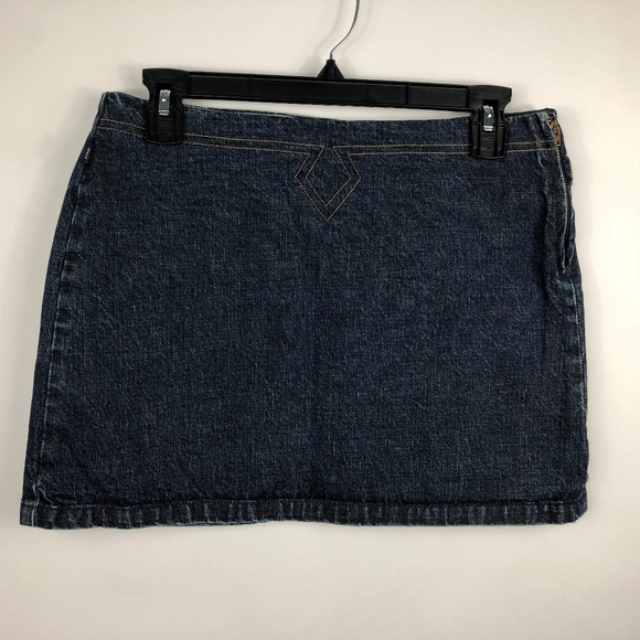 Vintage Tommy Hilfiger Jeans Blue Denim Mini Skirt - Picture 1 of 8